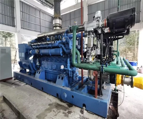 2×1000-kW-Gasgeneratorsatz (Yuchai 12VCN) für das Gaskraftprojekt des Quanlun...